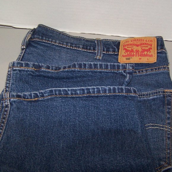LEVIS 550 DENIM BLUE JEANS MEN'S S3504 - Picture 6 of 6